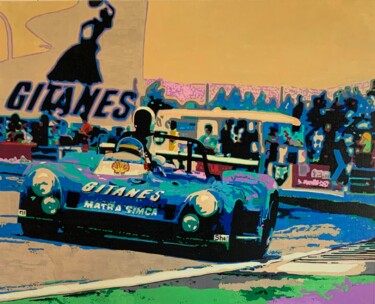 绘画 标题为“Matra Simca at Le M…” 由Ludo Knaepkens, 原创艺术品, 丙烯