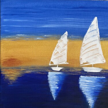 Peinture intitulée "SERENITY" par Olly Majdandzic, Œuvre d'art originale, Acrylique Monté sur Châssis en bois