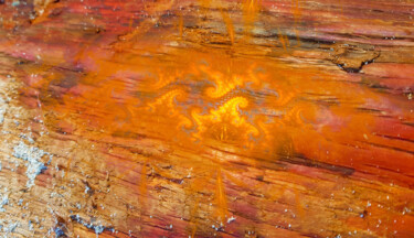 Photographie intitulée "Dragon de feu" par Véronique Jaques, Œuvre d'art originale, Photographie numérique