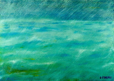 Painting titled "H045P30 Tempêtes &…" by Bernard Pineau, Original Artwork, Oil