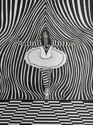 "Ballerina - 5" başlıklı Resim Ibrahim Unal tarafından, Orijinal sanat, Işaretleyici