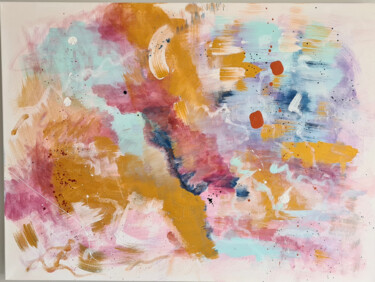 Painting titled "Galactic Dust 60x80…" by Anewbydiana, Original Artwork, Acrylic