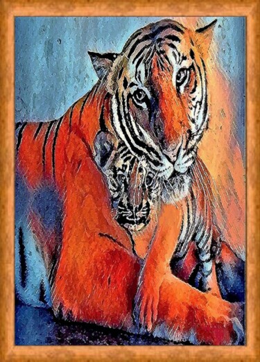 Fotografía titulada "(1) A MOTHER'S LOVE" por Jmsbell, Obra de arte original, Fotografía digital