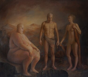 Peinture intitulée "Event Horizon" par Oleg Radvan, Œuvre d'art originale, Huile