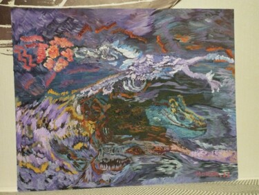 Painting titled "Trinity" by Roman Milyutin, Original Artwork, Oil