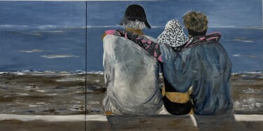 Pittura intitolato ""Inconditionnel"" da Viviane Arsenault (Viv), Opera d'arte originale, Acrilico Montato su artwork_cat.