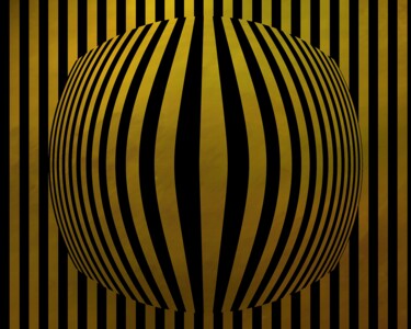 Arts numériques intitulée "SNOB DESIGN GOLD 2" par Gaudi .C, Œuvre d'art originale, Travail numérique 2D