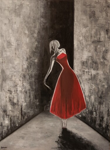 绘画 标题为“Dark dancer” 由Dilemma, 原创艺术品, 油