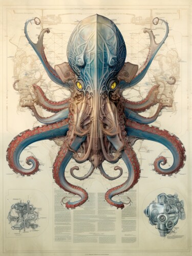 数字艺术 标题为“"From the Depths to…” 由Yuriy Kraft, 原创艺术品, AI生成的图像