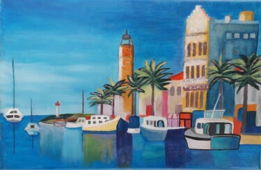 Peinture intitulée "KEYS WEST DU GRAU" par Annick Le Guelvout, Œuvre d'art originale, Huile