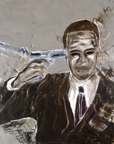 Painting titled "COLLECTION KO TERRE…" by F. Spi-K-Tri, Original Artwork, Oil Mounted on Wood Stretcher frame