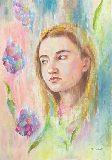 绘画 标题为“Indifferent” 由Siu Chong Law  羅紹莊, 原创艺术品, 油