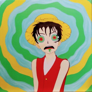 "One piece trip - Ps…" başlıklı Tablo Luigi Monti tarafından, Orijinal sanat, Petrol Ahşap Sedye çerçevesi üzerine monte edi…