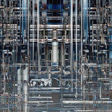 Peinture intitulée "ÉNERGIE (center/par…" par Pix-Peinture Kabuki, Œuvre d'art originale, Huile