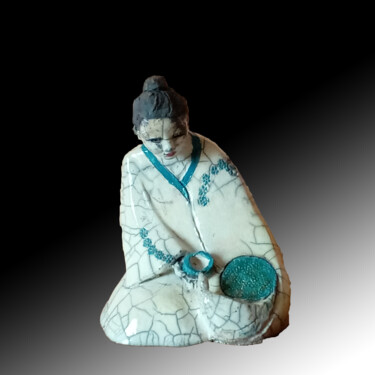 Sculpture titled "JE T'APPRIVOISERAI" by Léone Digraci, Original Artwork, Ceramics