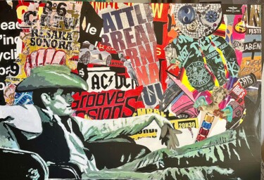Peinture intitulée "JAMES DEAN" par Pascal Petit, Œuvre d'art originale, Collages