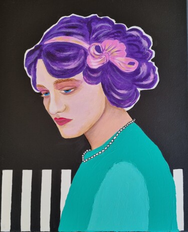 Painting titled "Lily" by Sophie Ackermann, Original Artwork, Acrylic