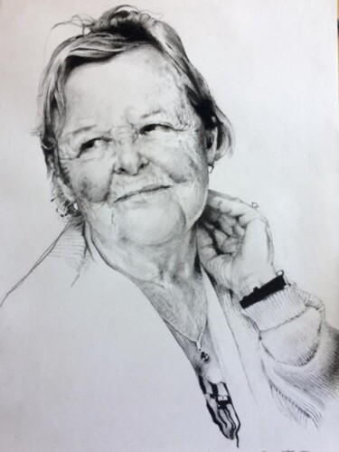 Dessin intitulée "La MAMMA" par Patrick Couvet, Œuvre d'art originale, Crayon