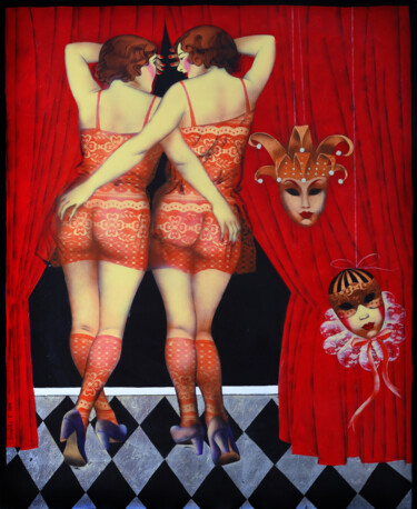 Cabaret Картина под названием "Cabaret" - Elena Shichko, Подлинное произведение искусства, Акрил