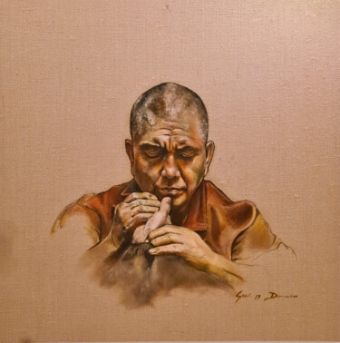 绘画 标题为“Lama” 由Domenico Gareri (DEO), 原创艺术品, 油