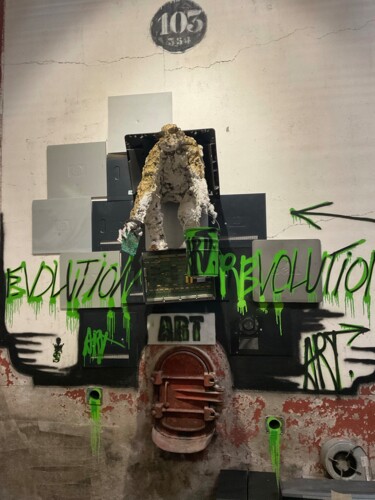 Sculpture titled "SCULPTUR MUSEE SPIK…" by F. Spi-K-Tri, Original Artwork, Metals