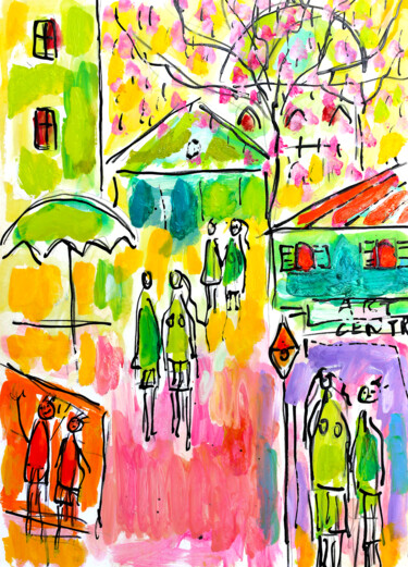 Peinture intitulée "Bel Ami1" par Jean Mirre, Œuvre d'art originale, Huile