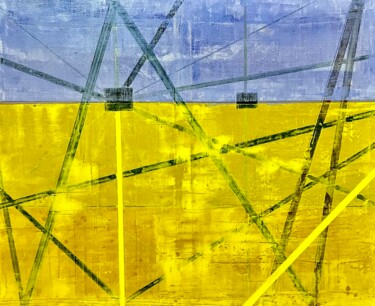 绘画 标题为“Untitled abstract p…” 由Conceycam, 原创艺术品, 丙烯 安装在木质担架架上