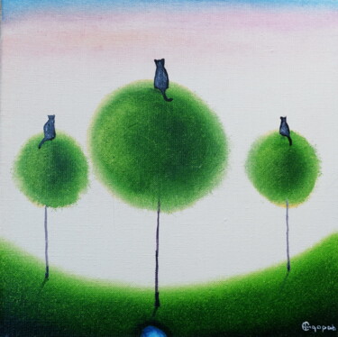 Painting titled "3" by Oleg Sidorov, Original Artwork, Oil