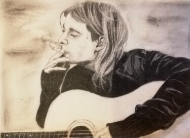 图画 标题为“kurt cobain (Nirvan…” 由Teresa Di Marte, 原创艺术品, 铅笔