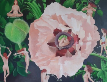Ces femmes qui sont en moi Peinture intitulée "Ces femmes qui sont…" par Magali Augris, Œuvre d'art originale, Acrylique Monté sur Châssis en bois