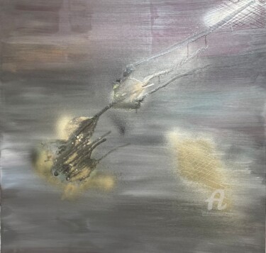 Peinture intitulée "Brume" par Laurence Thomas-Thiebau, Œuvre d'art originale, Acrylique Monté sur Châssis en bois
