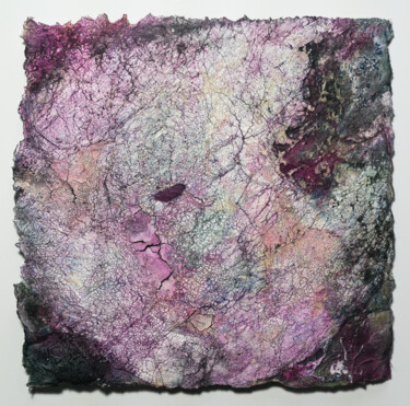 绘画 标题为“Vollmond * Full Moon” 由Jutta Blühberger, 原创艺术品, 颜料 安装在木板上