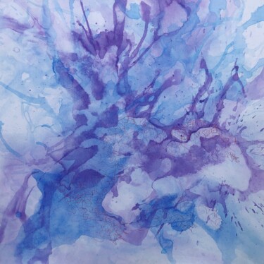 Painting titled "February" by Liubov Kondratovich, Original Artwork, Acrylic