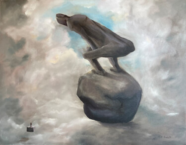 Peinture intitulée "Münchhausen" par Carola Eleonore Thiele, Œuvre d'art originale, Huile