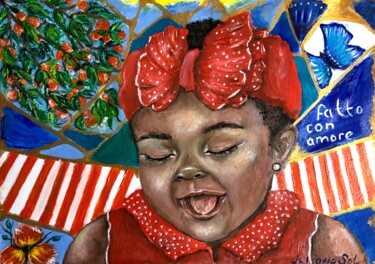 绘画 标题为“Joy in Italy” 由Juliana Sol, 原创艺术品, 油