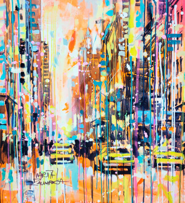 제목이 "The New York City V…"인 미술작품 Marta Zawadzka로, 원작, 아크릴 나무 들것 프레임에 장착됨