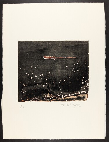 Eau-forte 07. Terre de Sienne brulée/Noir Printmaking titled "Eau-forte 07. Terre…" by Jean Kittel, Original Artwork, Etching