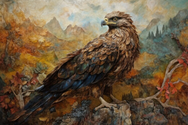 Eagle. “Sacred Animals” collection. Artwork #36 Digital Arts titled "Eagle. “Sacred Anim…" by Olga Sukhikh (Lolly Shine), Original Artwork, Digital Print