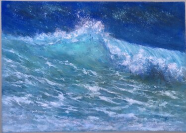 图画 标题为“Wave” 由Irene_art, 原创艺术品, 粉彩