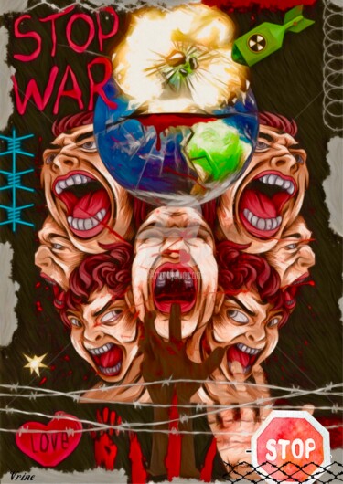 Digital Arts titled "Unity of love" by Vrineart, Original Artwork, Digital Collage