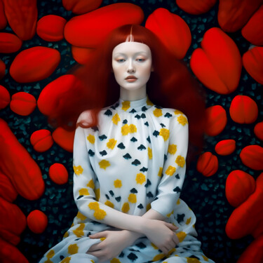 数字艺术 标题为“Inspired Girls - Re…” 由Andrea Tscherbner, 原创艺术品, AI生成的图像