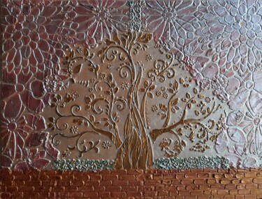 Painting titled "Древо жизни" by Irina Vishniakova, Original Artwork, Acrylic