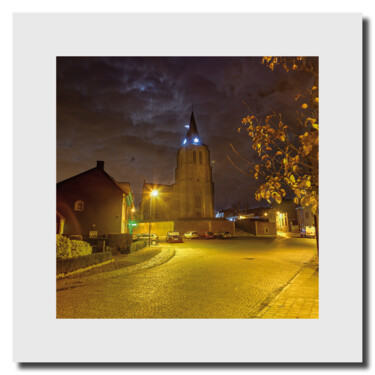 Light: Dorp, Sint-Martens-Lennik, Belgium Fotografie getiteld "Light: Dorp, Sint-M…" door Werner Roelandt, Origineel Kunstwerk, Digitale fotografie Gemonteerd op Kart…