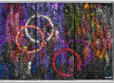 Peinture intitulée "SYNERGY" par Boladale Ige (Boladaleart), Œuvre d'art originale, Acrylique Monté sur Châssis en bois