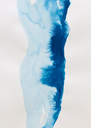 Peinture intitulée "Nu féminin #18_Bras…" par Pierre Charpentier, Œuvre d'art originale, Encre
