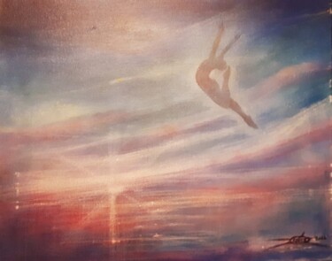 Peinture intitulée "envole moi" par Jean Marc Zunino, Œuvre d'art originale, Acrylique