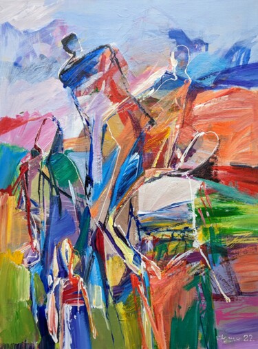 Pittura intitolato "Someone is doing so…" da Armen Ghazayran (Nem), Opera d'arte originale, Acrilico