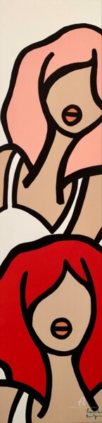 Peinture intitulée "Sorbetita Rose" par Caroline Montigneaux, Œuvre d'art originale, Acrylique Monté sur Châssis en bois