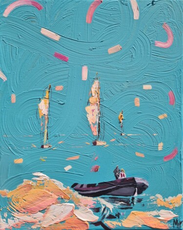绘画 标题为“La semaine du Golfe” 由Dani Galerie, 原创艺术品, 丙烯