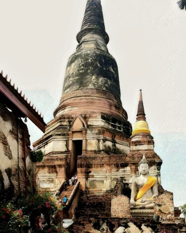 Wat Yai Chaimongkhan "Ayutthaya". Φωτογραφία με τίτλο "Wat Yai Chaimongkha…" από Patrick John Bennett (Patrice), Αυθεντικά έργα τέχνης, Ψηφιακή φωτογραφία